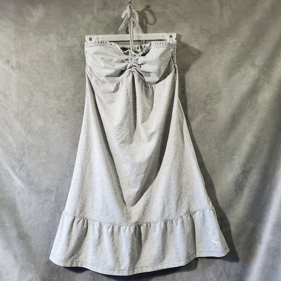 Abercrombie & Fitch Dresses & Skirts - Abercrombie & Fitch Cotton Blend Sun Dress Gray SIze M